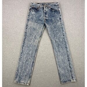 Vintage Levis 501 Jeans Mens 32x34 (Fits 31x32) Acid Wash 80s Made in USA